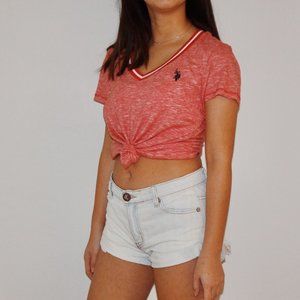 US Polo Assn. Red Short Sleeve Top/Shirt